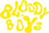 Bloody Boys wordmark in yellow